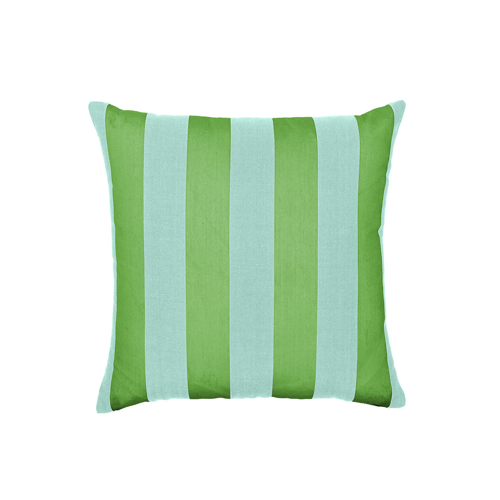 Sherry Kline Designer’s Choice Cabana Stripe Reversible Knife Edge Indoor/Outdoor Pillow 18" Set of 2 9 Color Options
