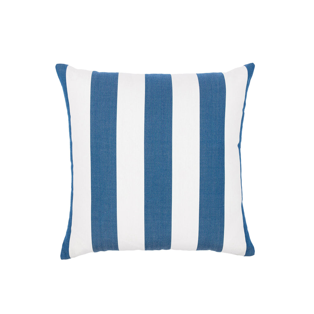 Sherry Kline Designer’s Choice Cabana Stripe Reversible Knife Edge Indoor/Outdoor Pillow 18" Set of 2 9 Color Options