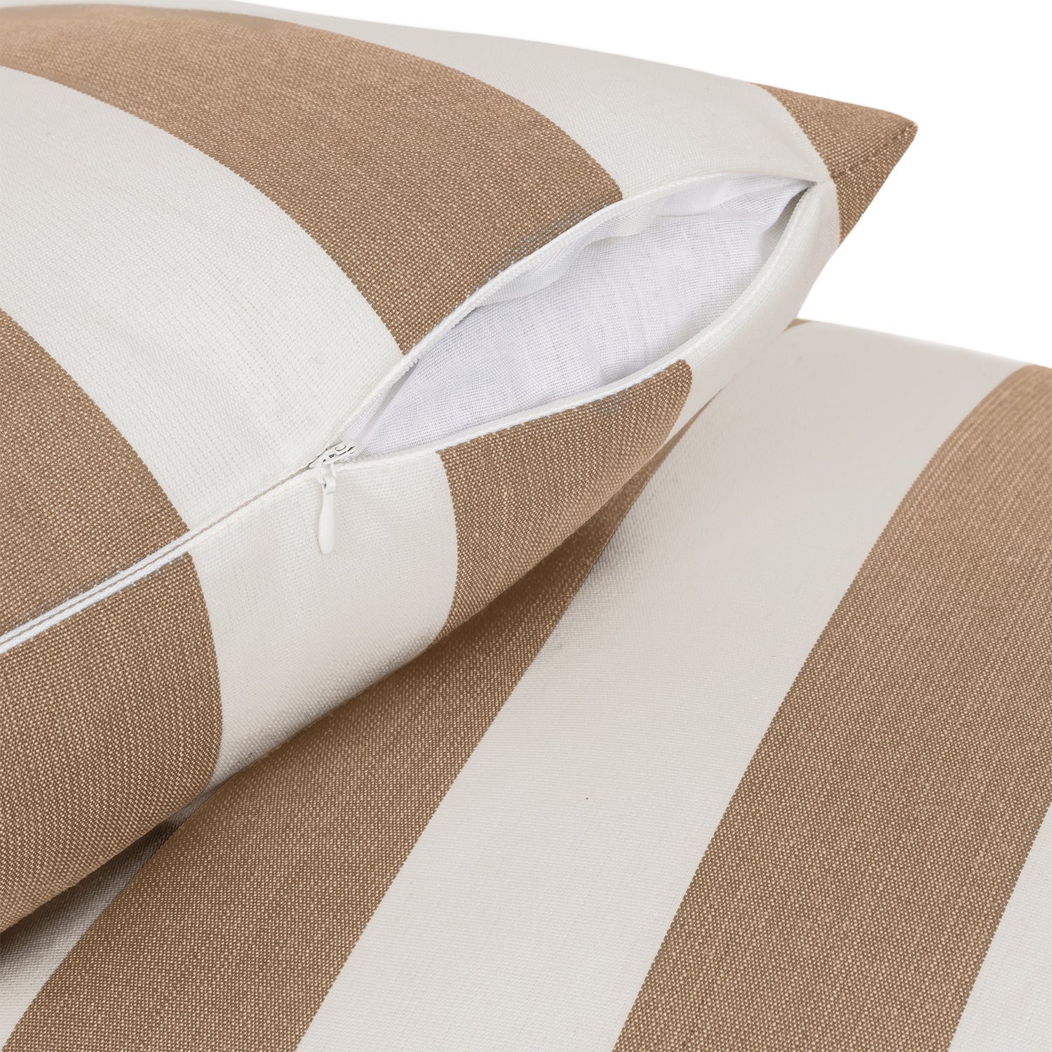 Sherry Kline Designer’s Choice Cabana Stripe Reversible Knife Edge Indoor/Outdoor Pillow 18" Set of 2 9 Color Options