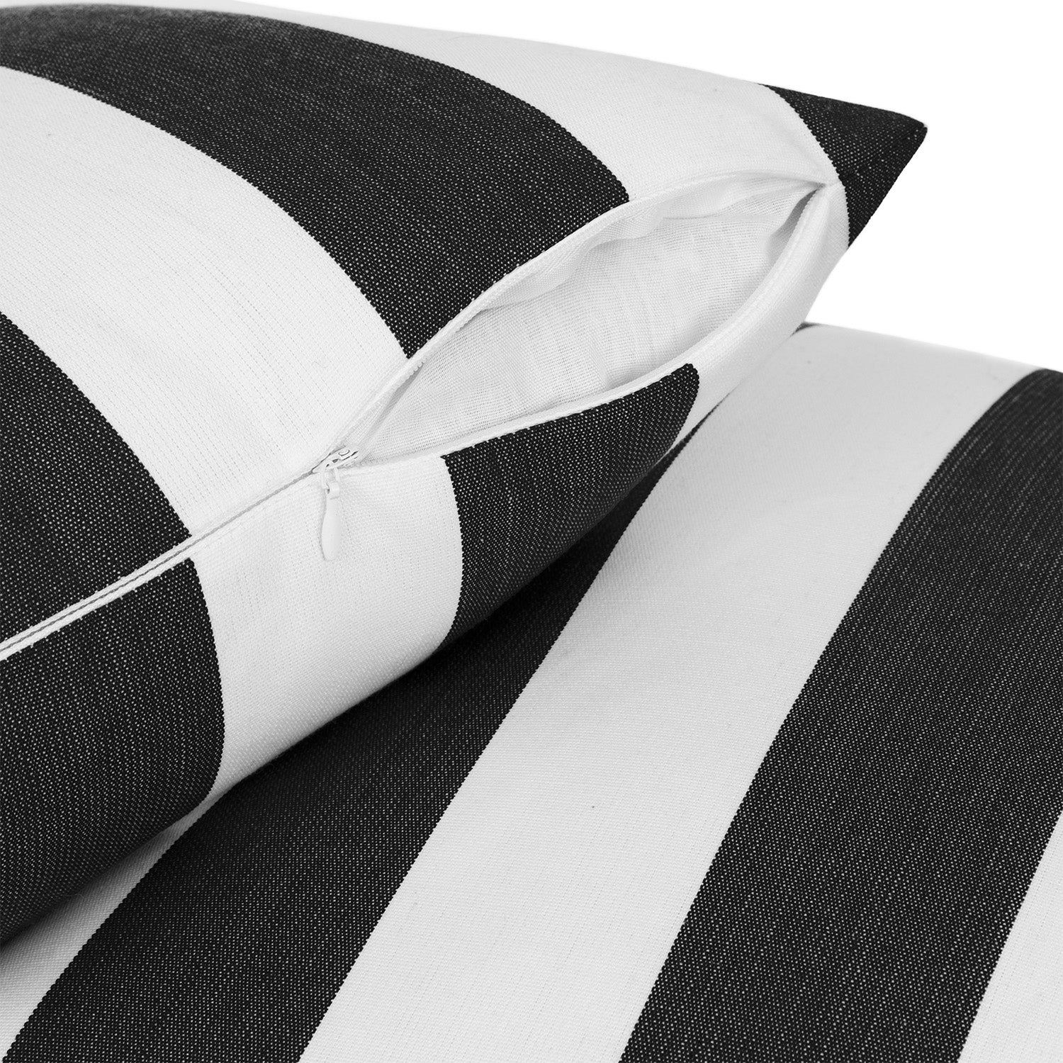 Sherry Kline Designer’s Choice Cabana Stripe Reversible Knife Edge Indoor/Outdoor Pillow 18" Set of 2 9 Color Options