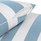 Sherry Kline Designer’s Choice Cabana Stripe Reversible Knife Edge Indoor/Outdoor Pillow 18" Set of 2 9 Color Options