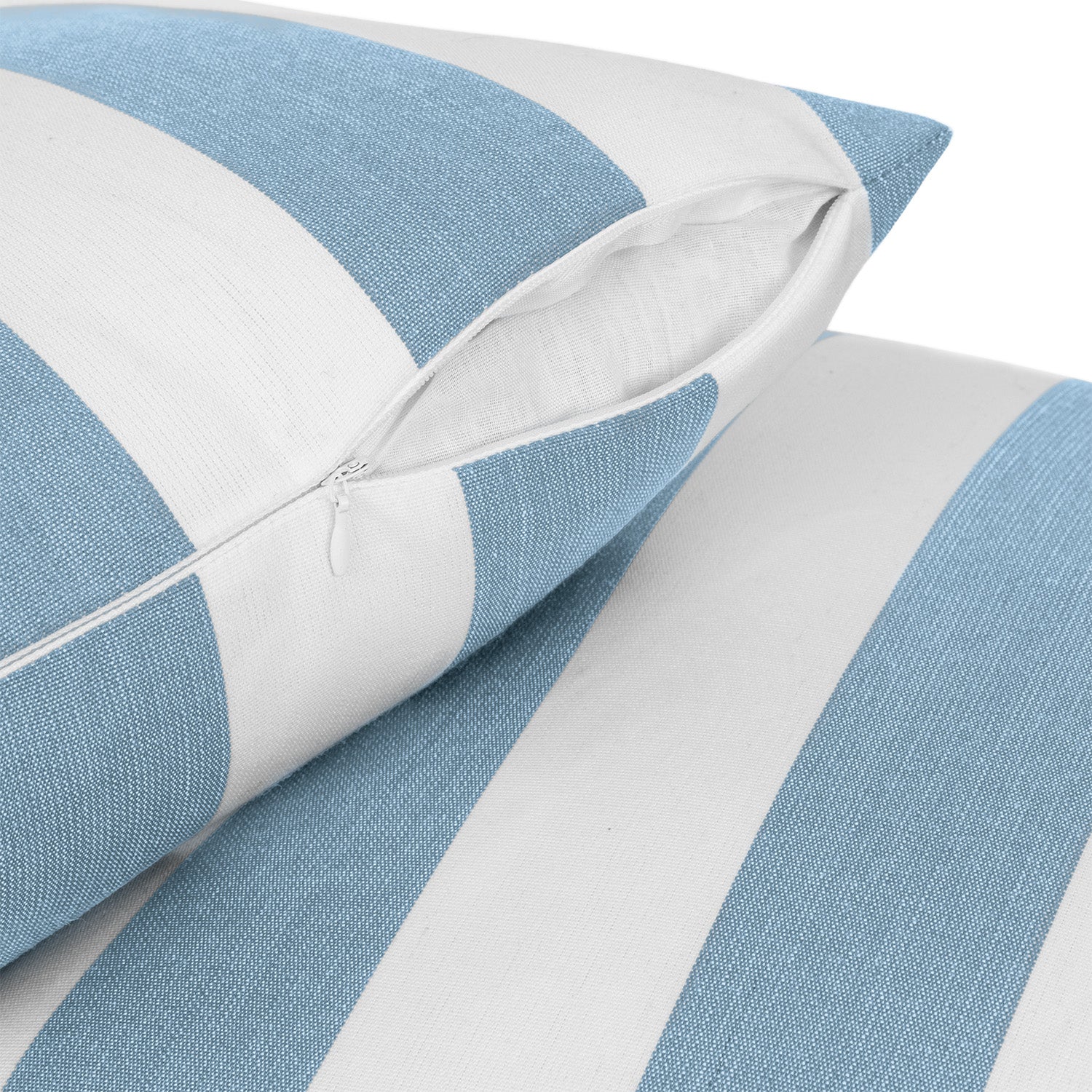 Sherry Kline Designer’s Choice Cabana Stripe Reversible Knife Edge Indoor/Outdoor Pillow 18" Set of 2 9 Color Options