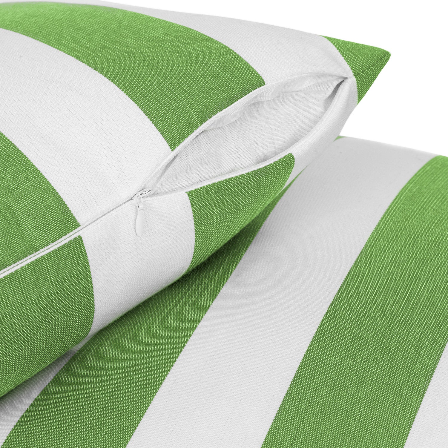 Sherry Kline Designer’s Choice Cabana Stripe Reversible Knife Edge Indoor/Outdoor Pillow 18" Set of 2 9 Color Options