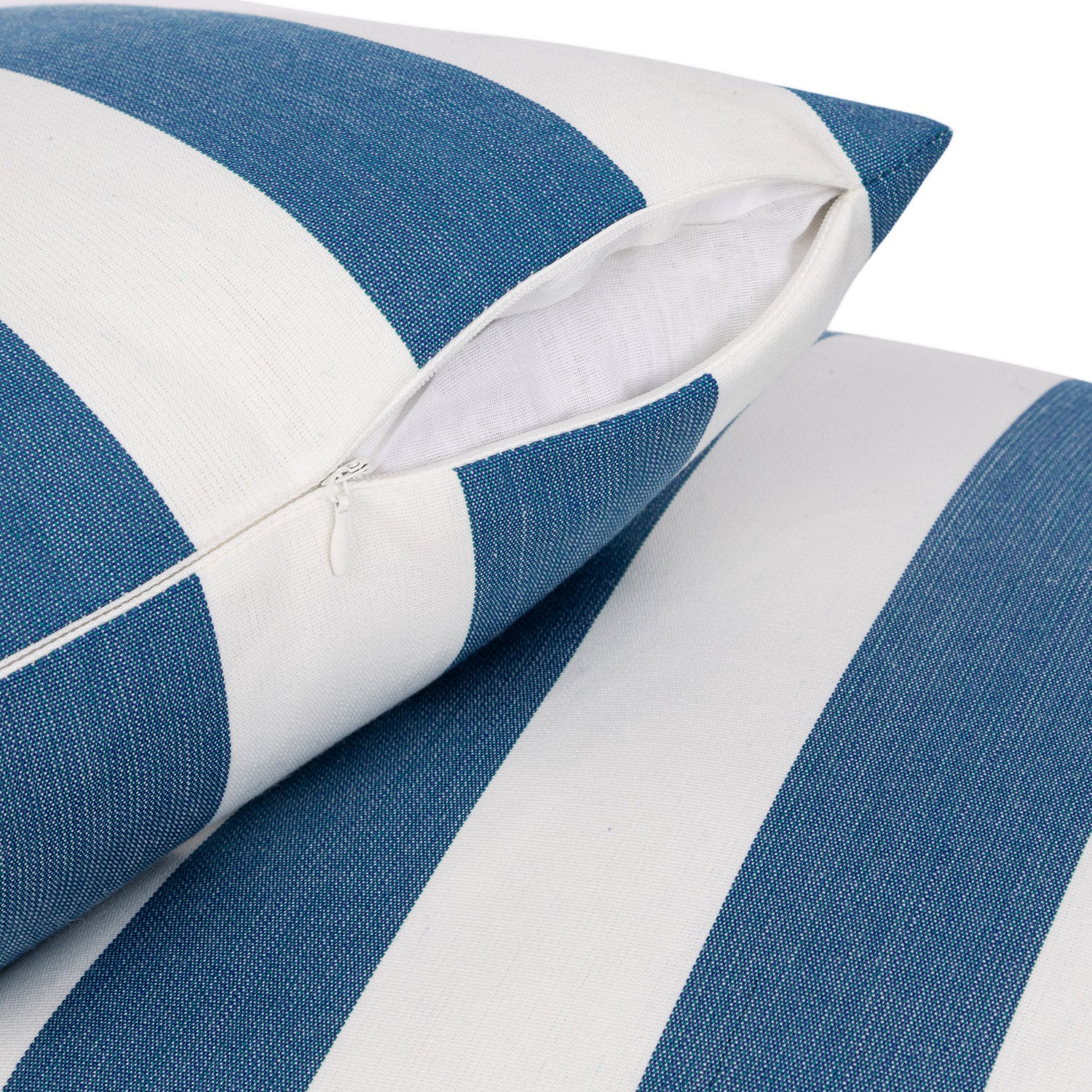 Sherry Kline Designer’s Choice Cabana Stripe Reversible Knife Edge Indoor/Outdoor Pillow 18" Set of 2 9 Color Options