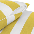 Sherry Kline Designer’s Choice Cabana Stripe Reversible Knife Edge Indoor/Outdoor Pillow 18" Set of 2 9 Color Options