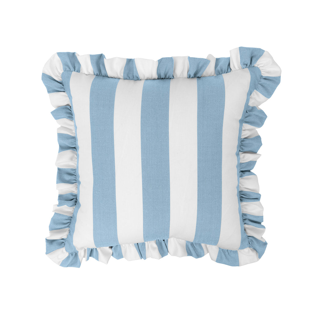 Sherry Kline Cabana Stripe Indoor/Outdoor Reversible Pillow – Set of 2 | 18" Square | 9 Color Options
