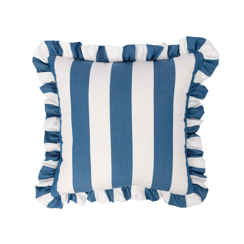 Sherry Kline Cabana Stripe Indoor/Outdoor Reversible Pillow – Set of 2 | 18" Square | 9 Color Options