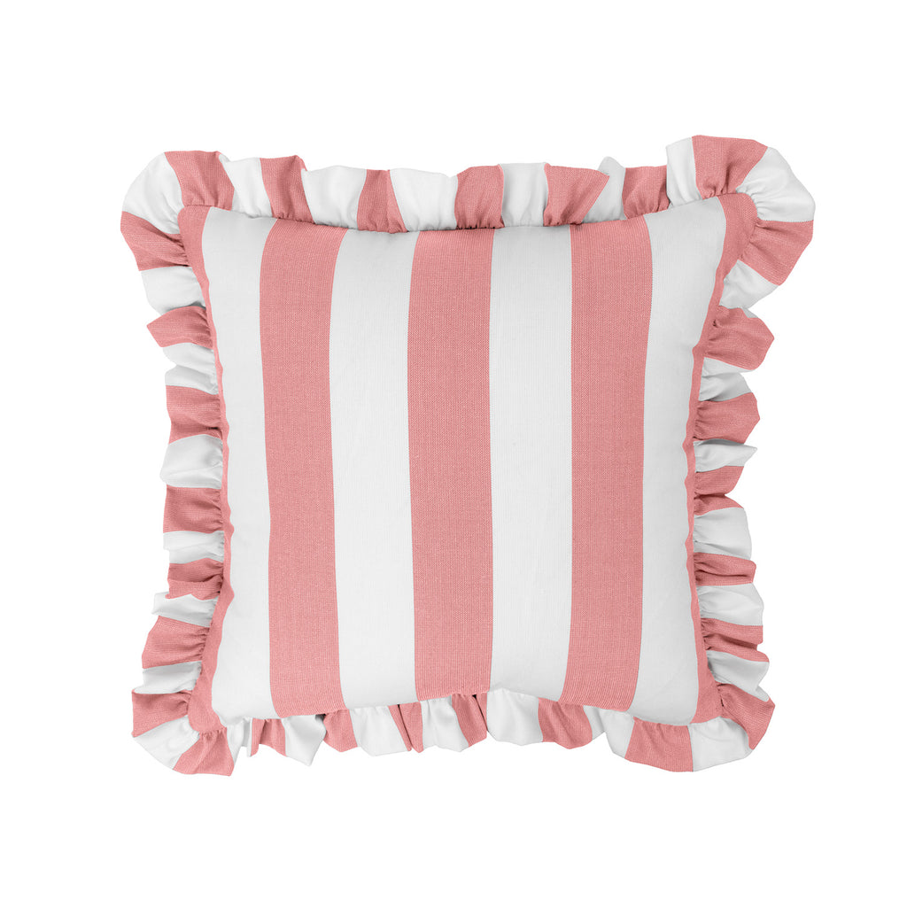 Sherry Kline Cabana Stripe Indoor/Outdoor Reversible Pillow – Set of 2 | 18" Square | 9 Color Options