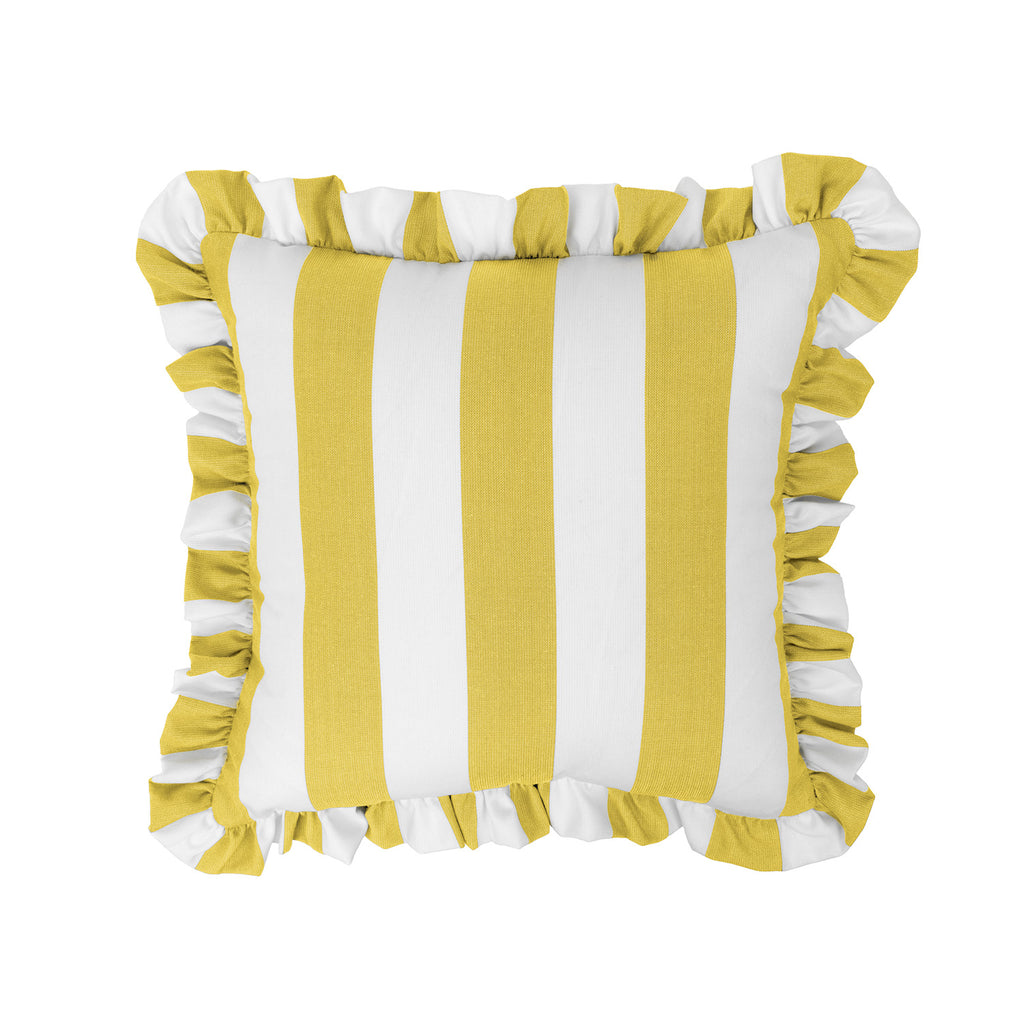 Sherry Kline Cabana Stripe Indoor/Outdoor Reversible Pillow – Set of 2 | 18" Square | 9 Color Options