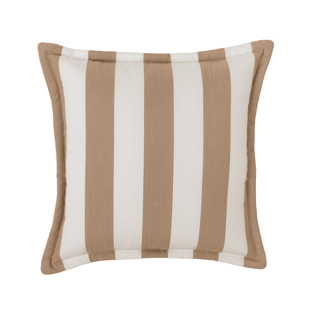 Sherry Kline Designer’s Choice Cabana Stripe Reversible Indoor/Outdoor Square Pillow 20" With Flange| 9 Color Options