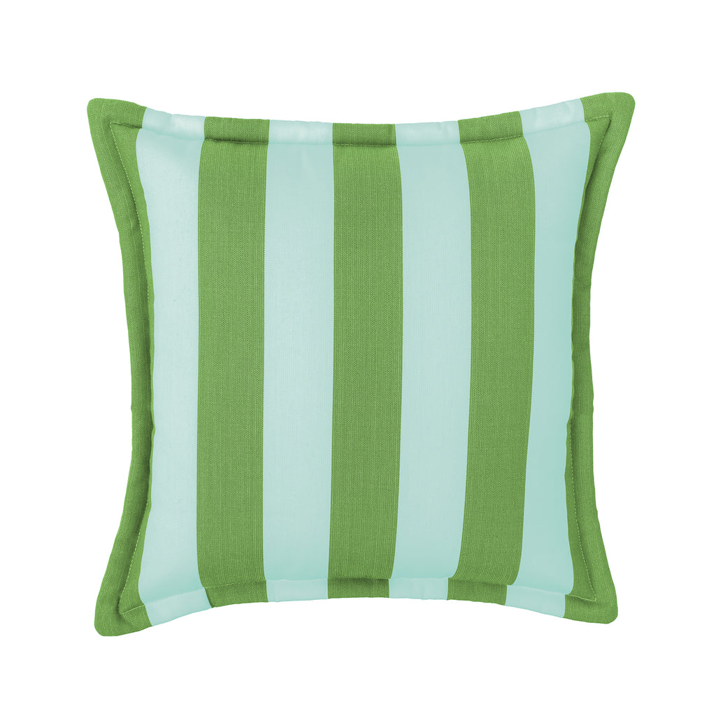 Sherry Kline Designer’s Choice Cabana Stripe Reversible Indoor/Outdoor Square Pillow 20" With Flange| 9 Color Options