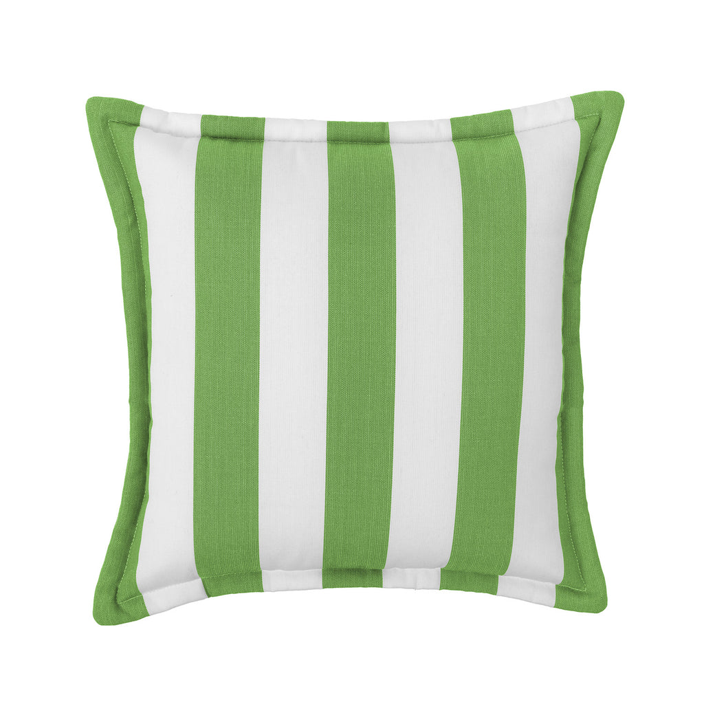Sherry Kline Designer’s Choice Cabana Stripe Reversible Indoor/Outdoor Square Pillow 20" With Flange| 9 Color Options