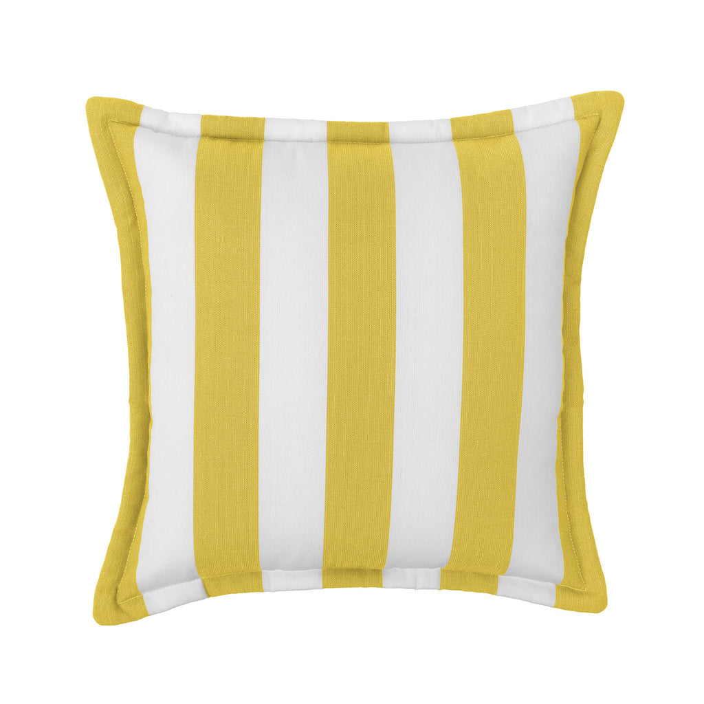 Sherry Kline Designer’s Choice Cabana Stripe Reversible Indoor/Outdoor Square Pillow 20" With Flange| 9 Color Options