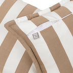 Sherry Kline Designer’s Choice Cabana Stripe Reversible Indoor/Outdoor Square Pillow 20" With Flange| 9 Color Options