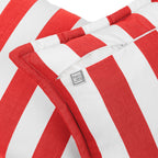 Sherry Kline Designer’s Choice Cabana Stripe Reversible Indoor/Outdoor Square Pillow 20" With Flange| 9 Color Options