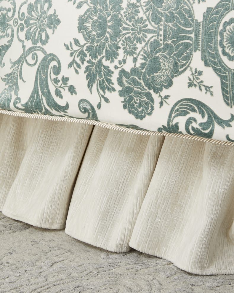 Annabelle California King Velvet Ruffled Bed Skirt