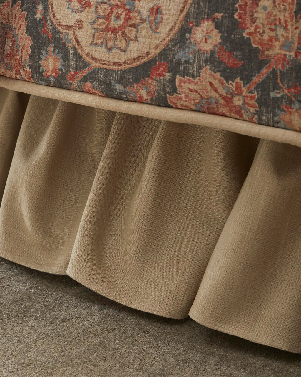 Caspian Queen Ruffled Bed Skirt