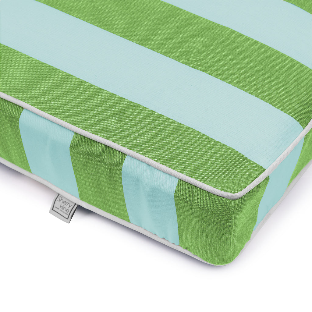 Sherry Kline Designer’s Choice Reversible Cabana Stripe Outdoor Chaise Lounge Cushion | 9 Color Options