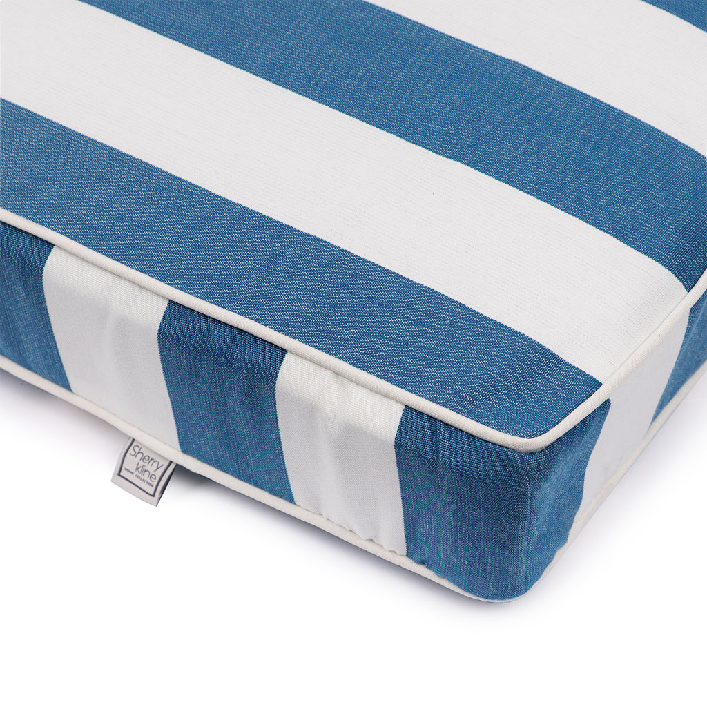 Sherry Kline Designer’s Choice Reversible Cabana Stripe Outdoor Chaise Lounge Cushion | 9 Color Options