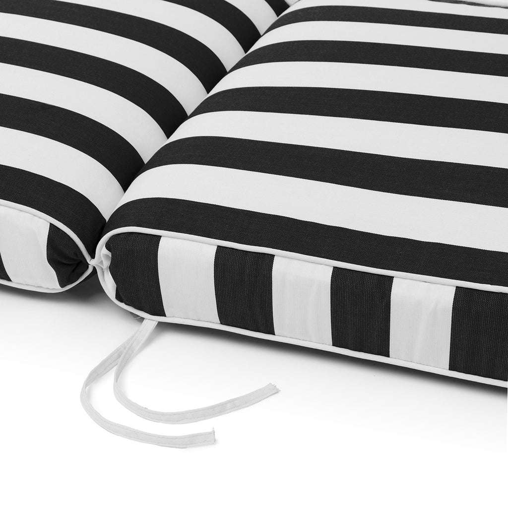 Sherry Kline Designer’s Choice Reversible Cabana Stripe Outdoor Chaise Lounge Cushion | 9 Color Options