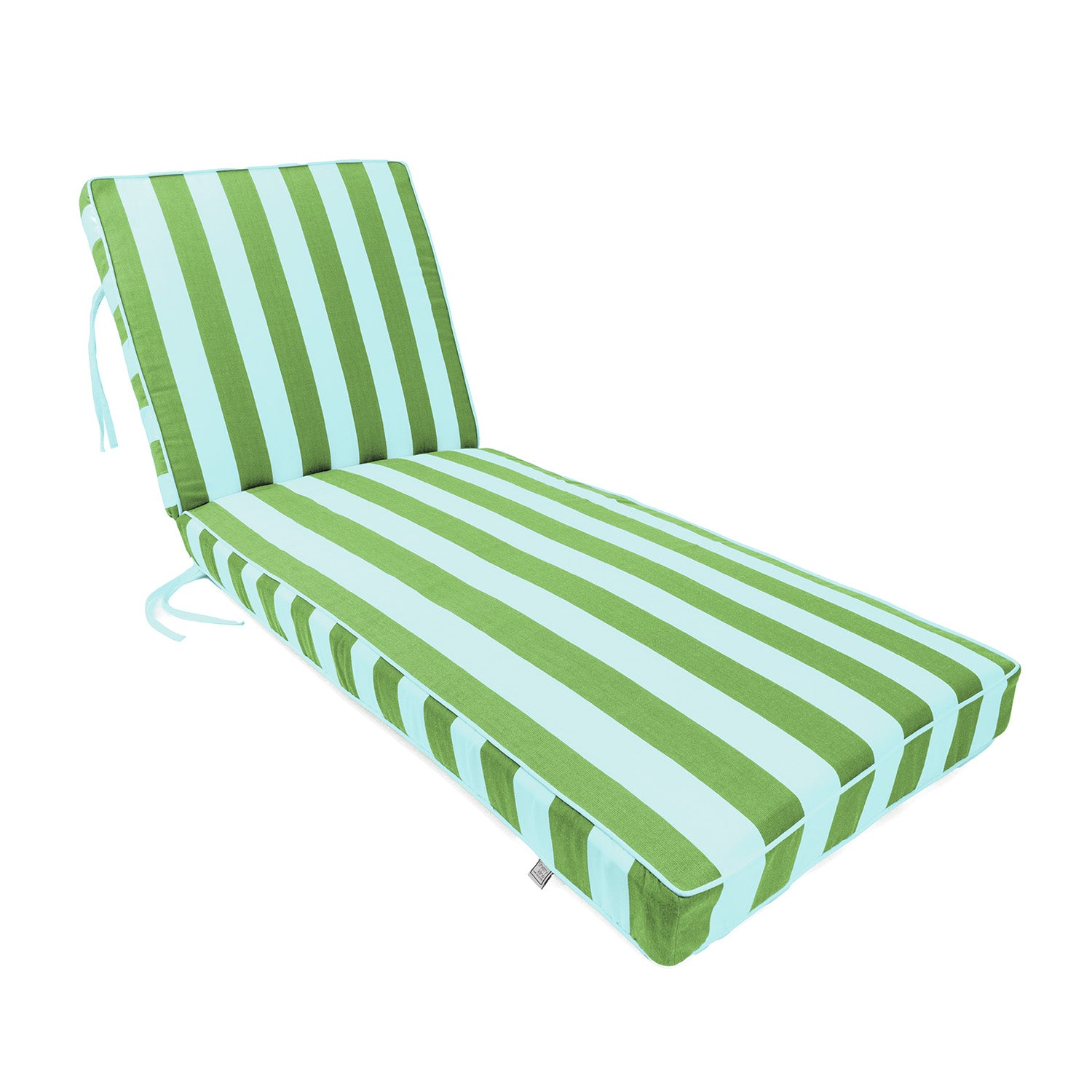 Sherry Kline Designer’s Choice Reversible Cabana Stripe Outdoor Chaise Lounge Cushion | 9 Color Options