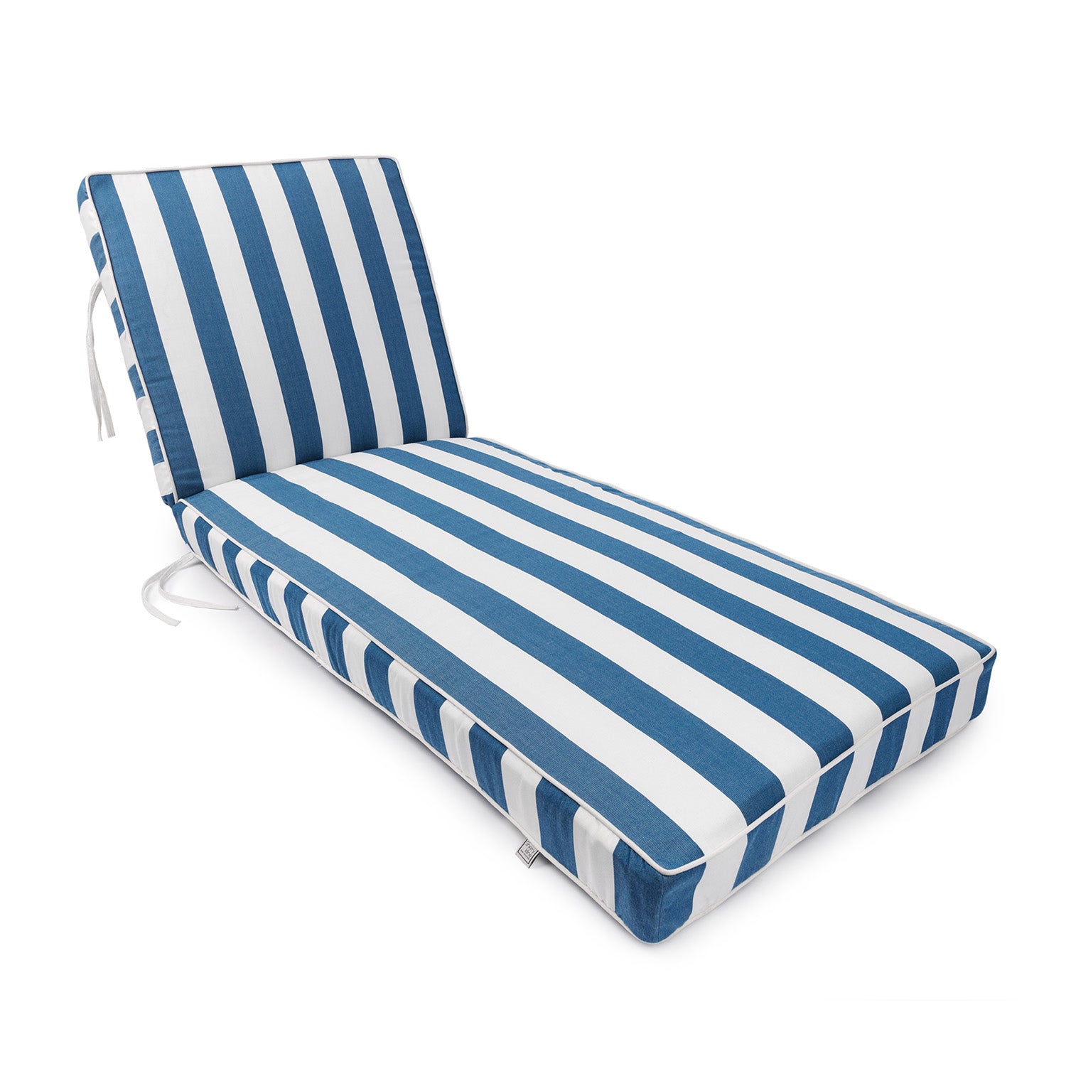 Sherry Kline Designer’s Choice Reversible Cabana Stripe Outdoor Chaise Lounge Cushion | 9 Color Options