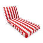 Sherry Kline Designer’s Choice Reversible Cabana Stripe Outdoor Chaise Lounge Cushion | 9 Color Options