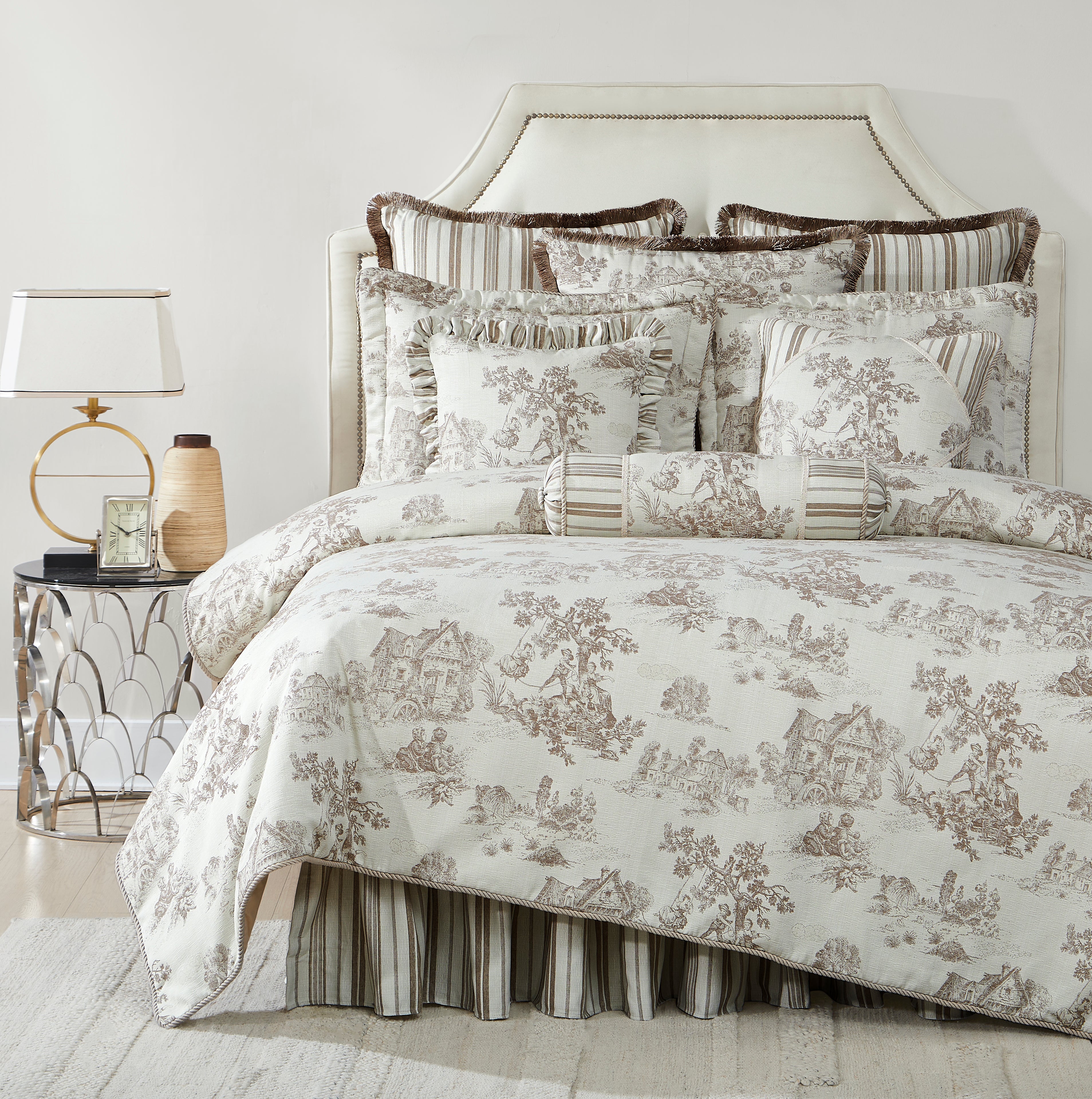 Austin Horn Collection Cosmopolitan Toile - Taupe