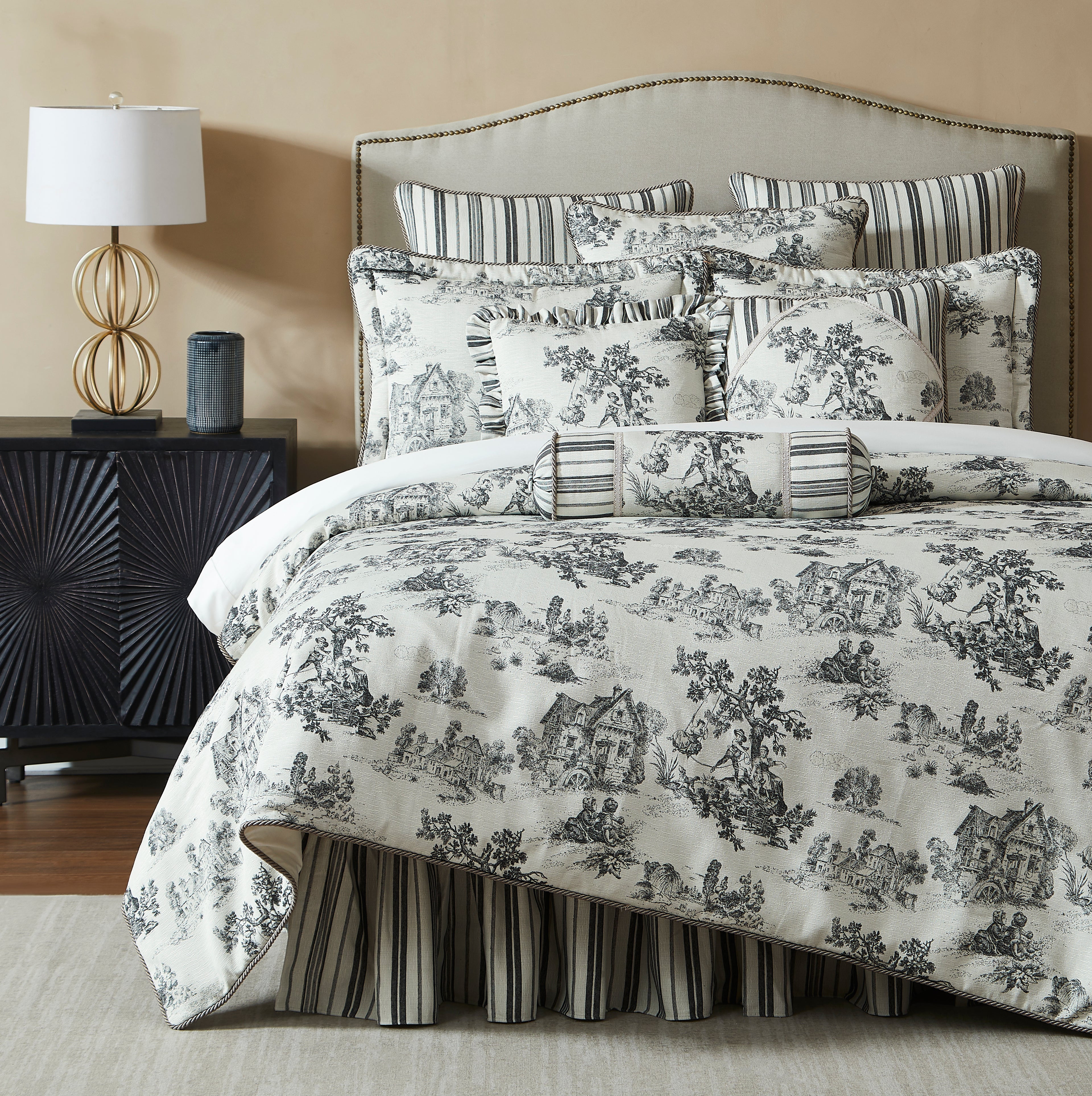 Austin Horn Collection Cosmopolitan Toile - Carbon