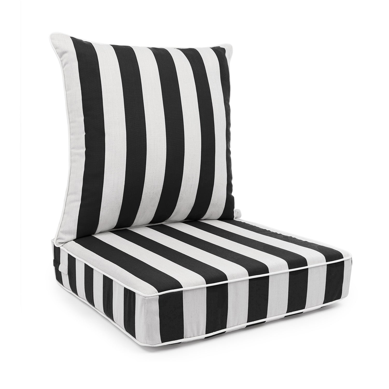 Sherry Kline Designer’s Choice Reversible Cabana Stripe Outdoor Deep Seat Cushion Set | 9 Color Options