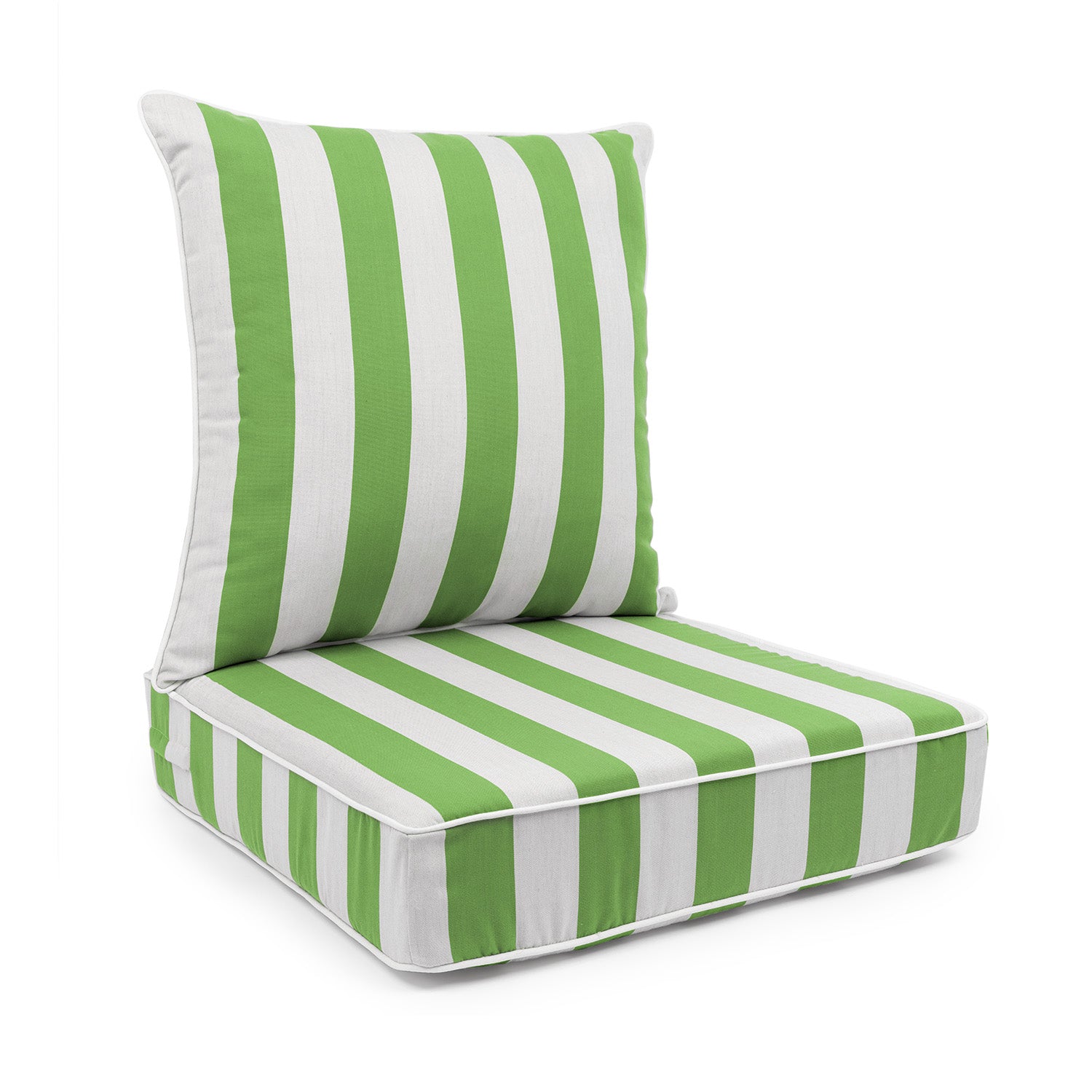 Sherry Kline Designer’s Choice Reversible Cabana Stripe Outdoor Deep Seat Cushion Set | 9 Color Options