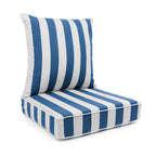 Sherry Kline Designer’s Choice Reversible Cabana Stripe Outdoor Deep Seat Cushion Set | 9 Color Options