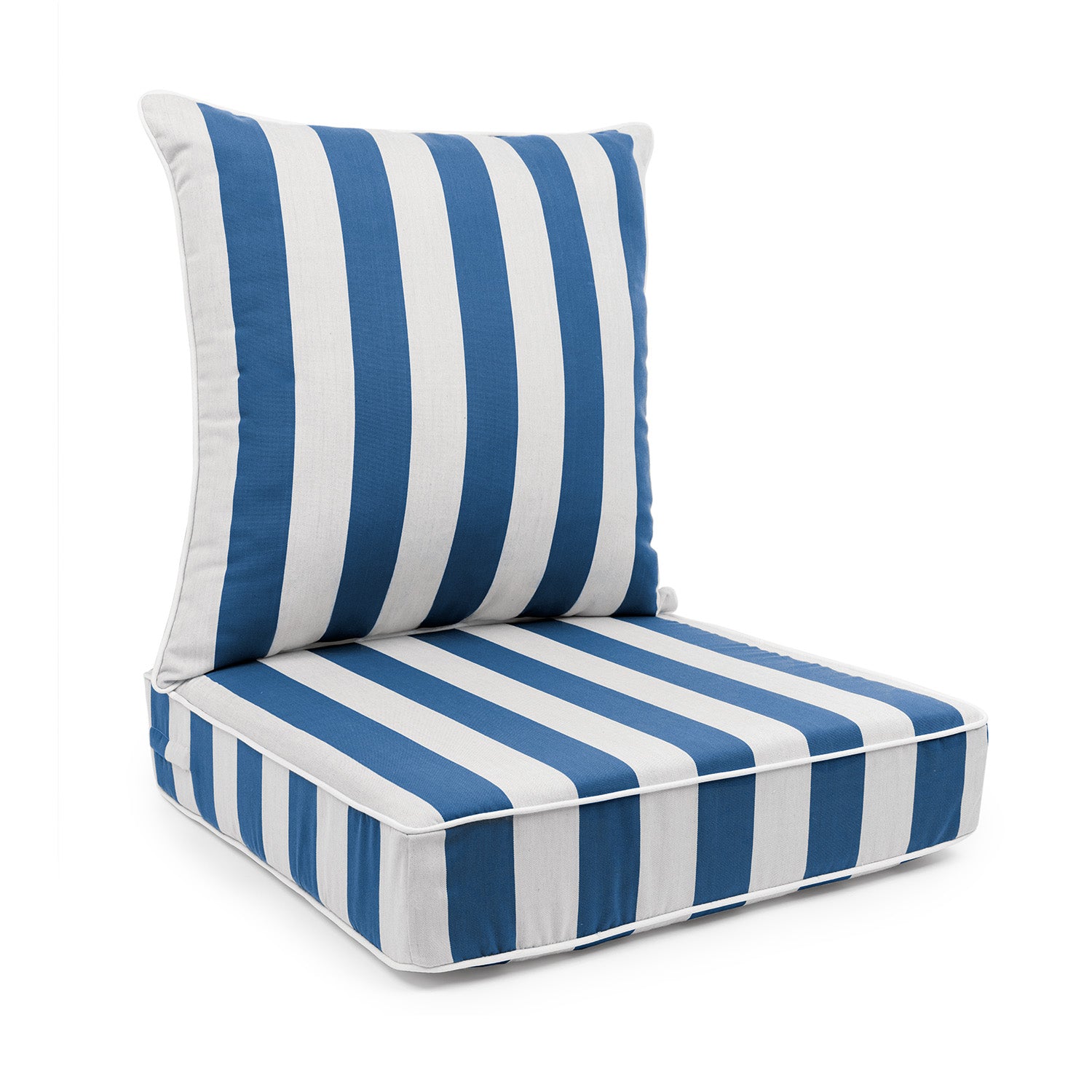 Sherry Kline Designer’s Choice Reversible Cabana Stripe Outdoor Deep Seat Cushion Set | 9 Color Options