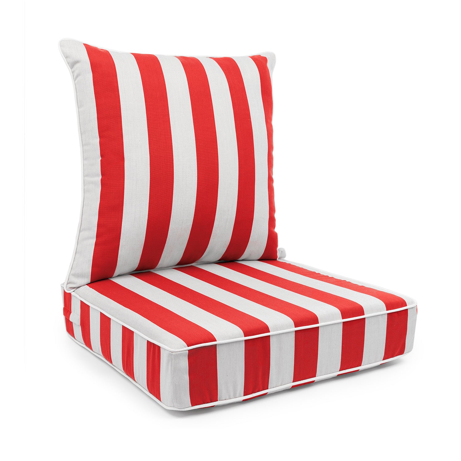 Sherry Kline Designer’s Choice Reversible Cabana Stripe Outdoor Deep Seat Cushion Set | 9 Color Options