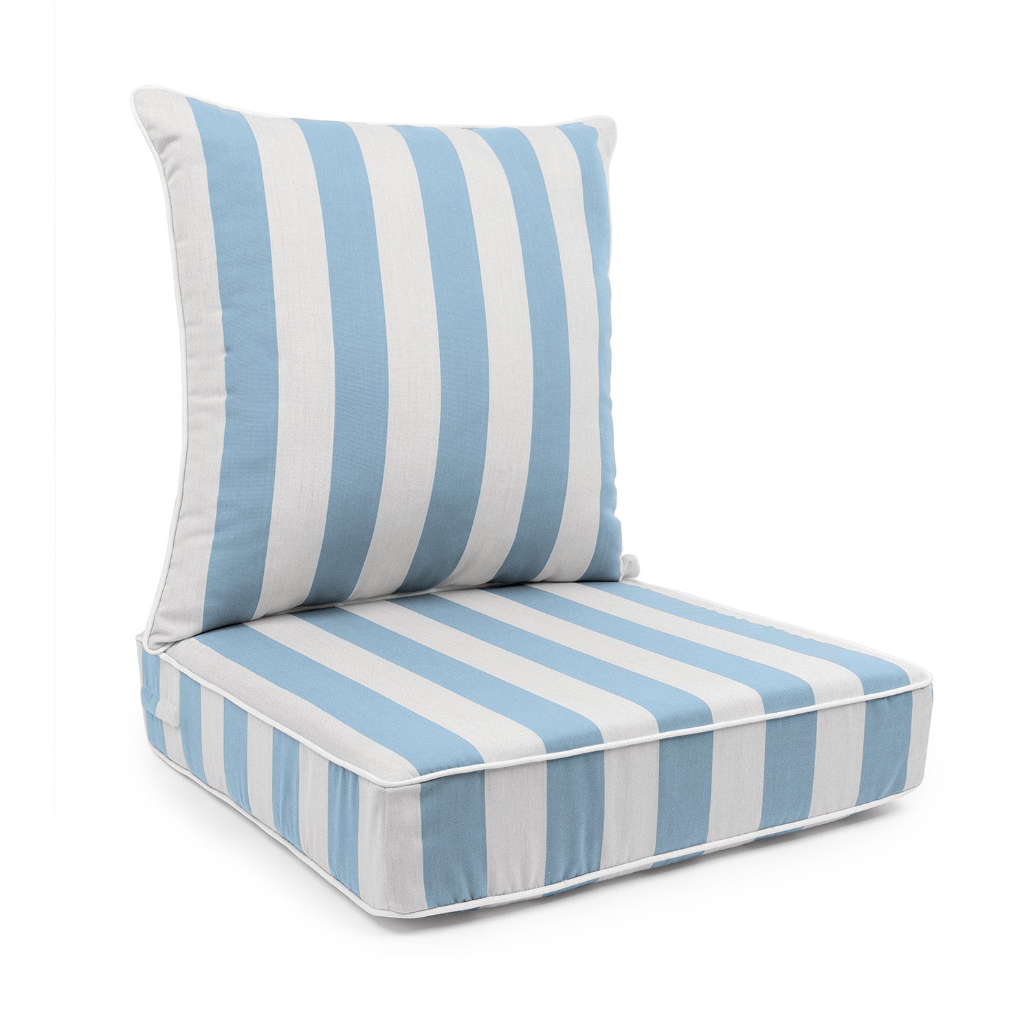 Sherry Kline Designer’s Choice Reversible Cabana Stripe Outdoor Deep Seat Cushion Set | 9 Color Options