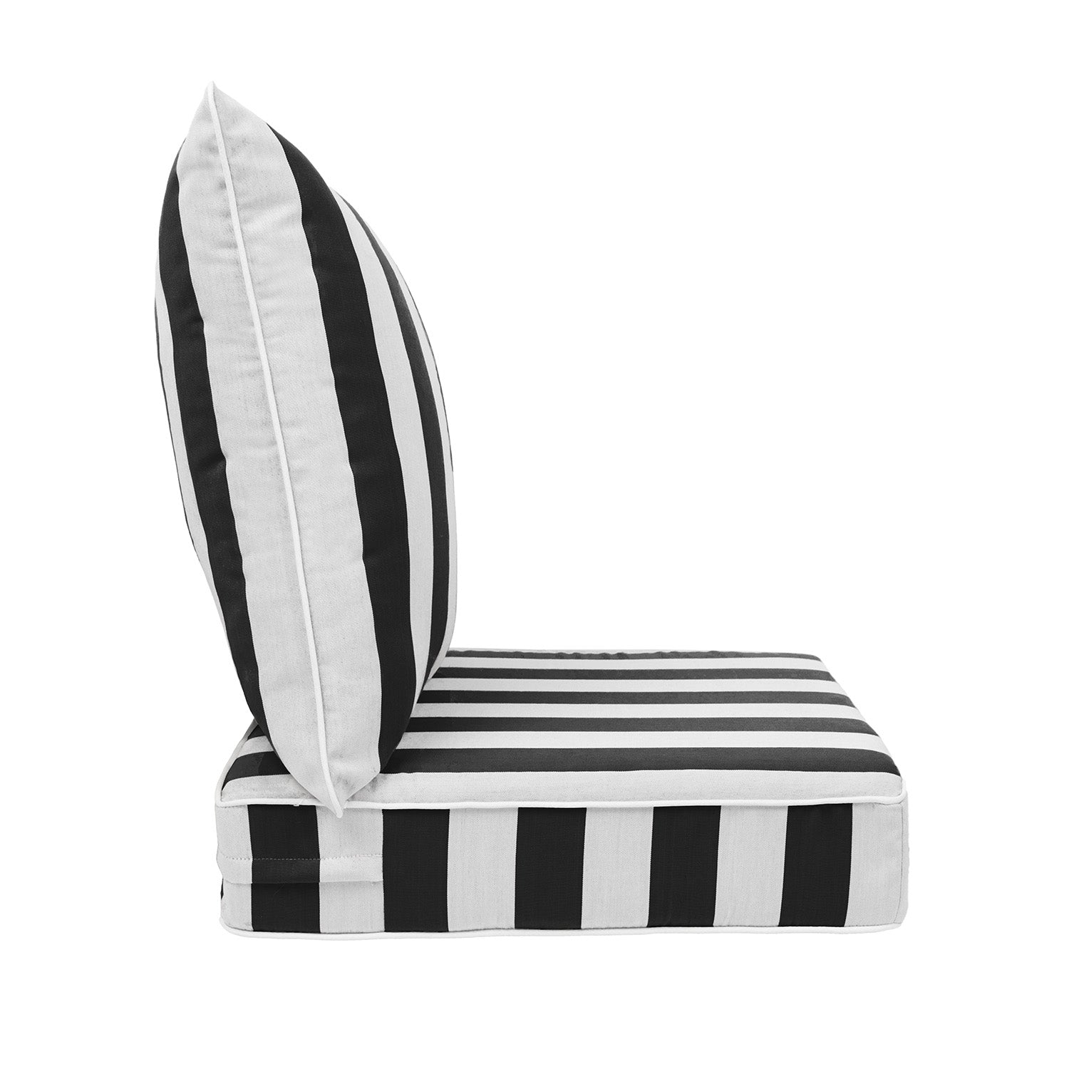 Sherry Kline Designer’s Choice Reversible Cabana Stripe Outdoor Deep Seat Cushion Set | 9 Color Options