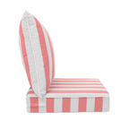 Sherry Kline Designer’s Choice Reversible Cabana Stripe Outdoor Deep Seat Cushion Set | 9 Color Options