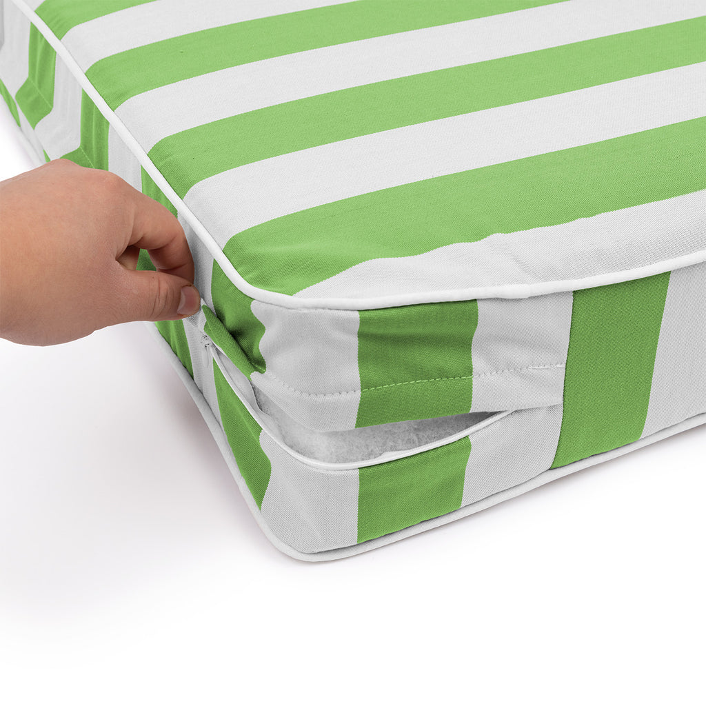 Sherry Kline Designer’s Choice Reversible Cabana Stripe Outdoor Deep Seat Cushion Set | 9 Color Options