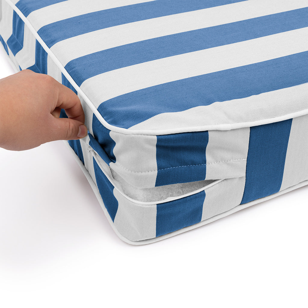 Sherry Kline Designer’s Choice Reversible Cabana Stripe Outdoor Deep Seat Cushion Set | 9 Color Options