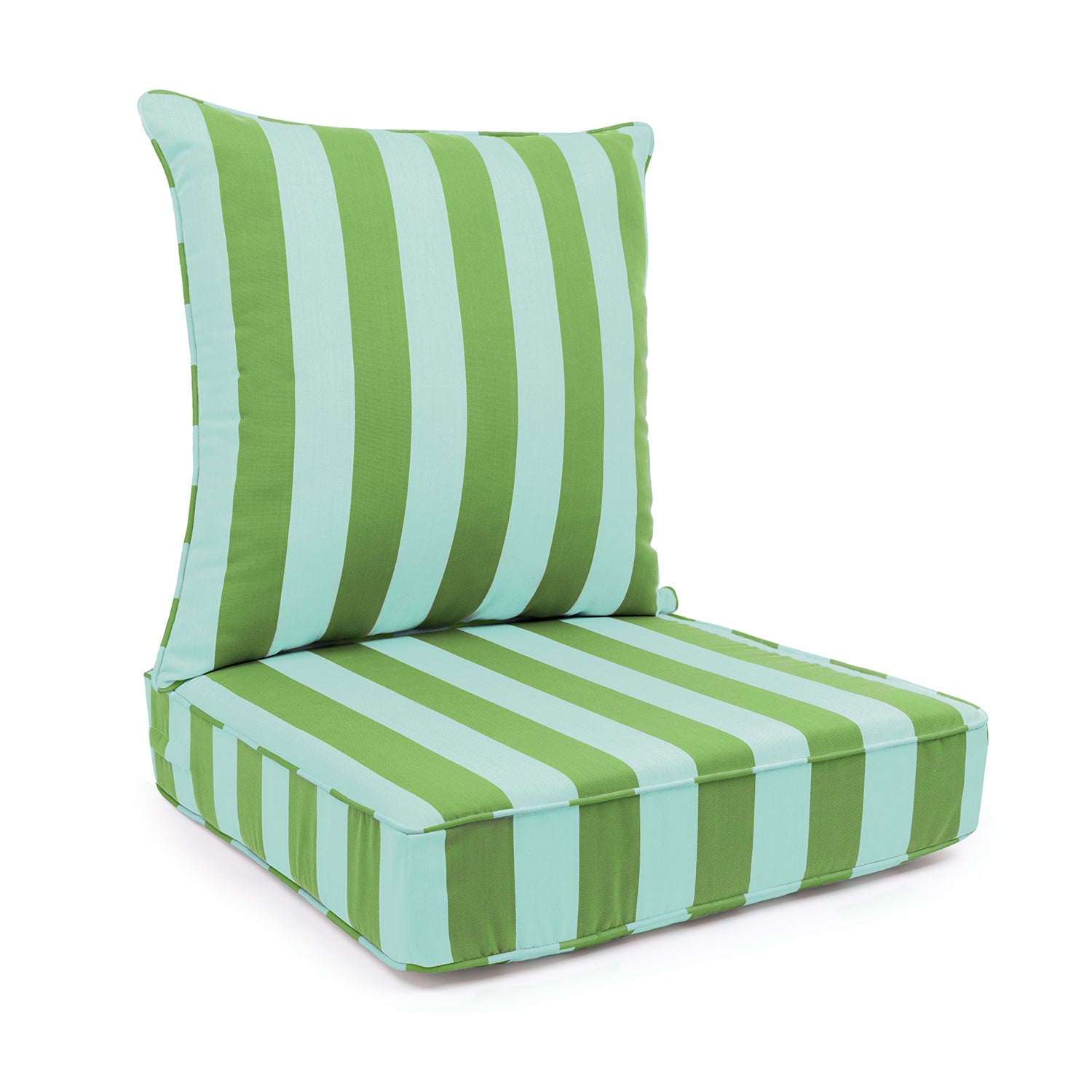Sherry Kline Designer’s Choice Reversible Cabana Stripe Outdoor Deep Seat Cushion Set | 9 Color Options