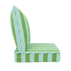 Sherry Kline Designer’s Choice Reversible Cabana Stripe Outdoor Deep Seat Cushion Set | 9 Color Options