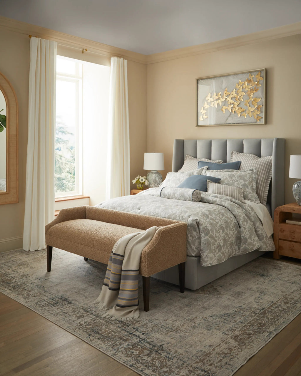 Fibi California King King Ruffled Bed Skirt