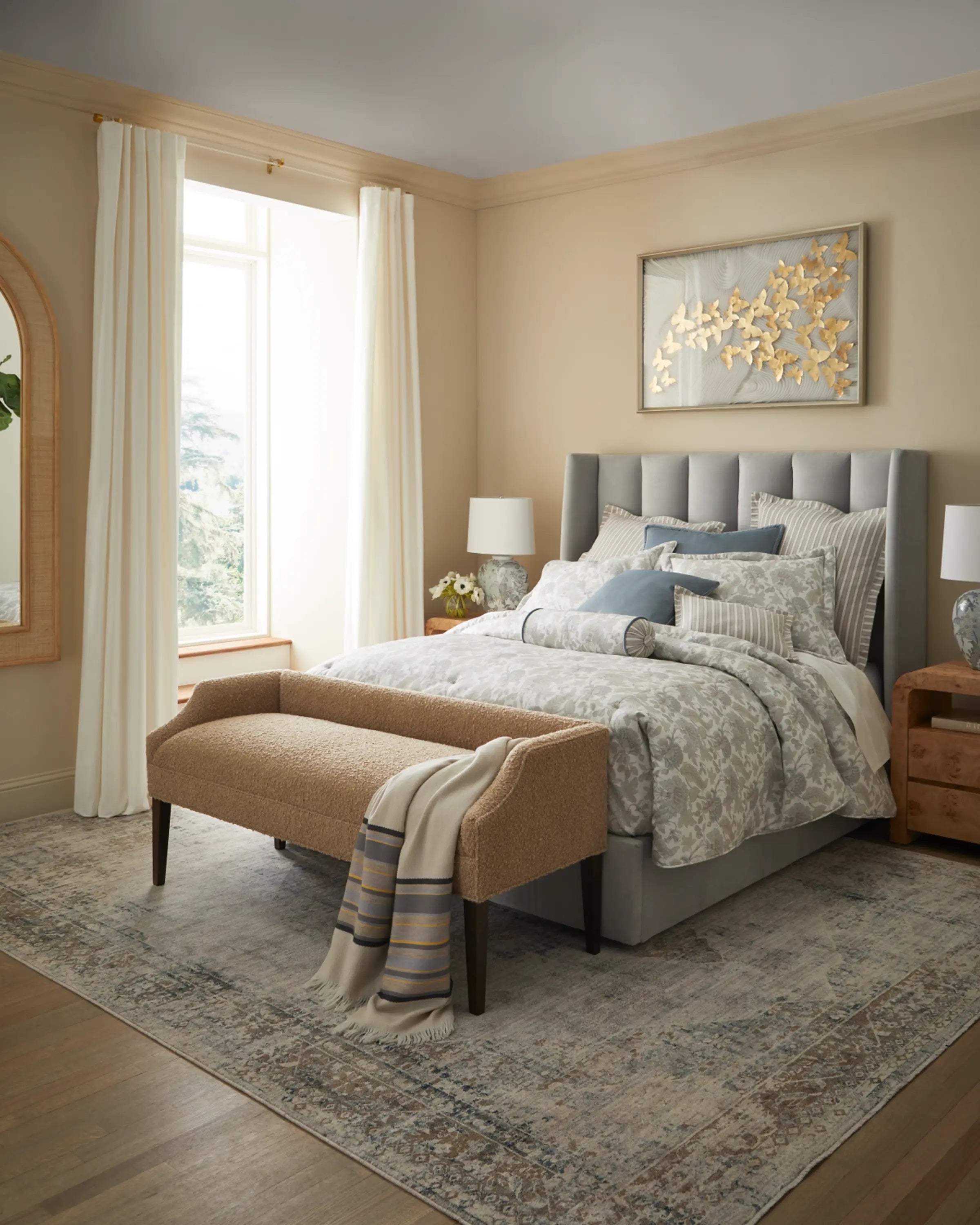 Fibi King Ruffled Bed Skirt