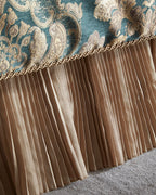 Harlow King Pleated Faux Silk Bed Skirt