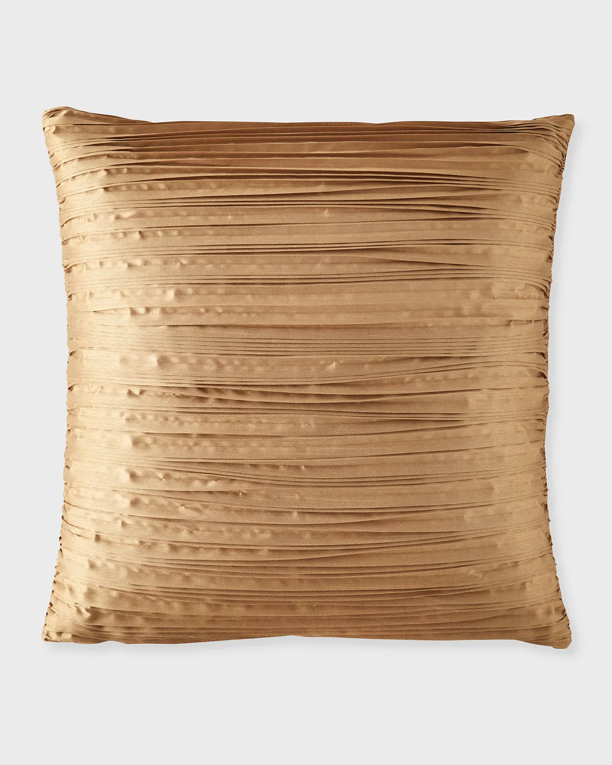 Harlow Pleated Faux Silk Euro Sham