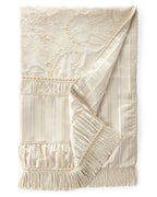 Charlotte Silk Throw - Reverse To Stripe