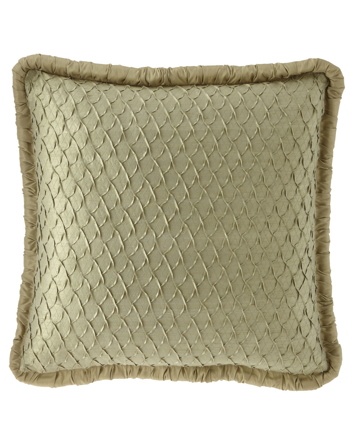 Anastasia Pleated Faux Silk Euro Sham