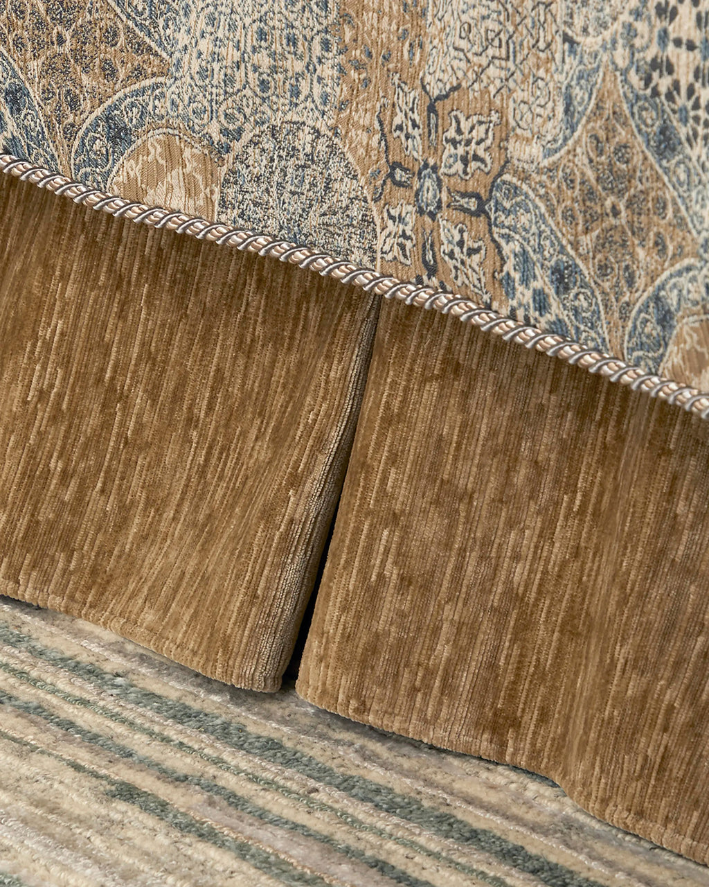 Mesa California King Velvet Tailored Bed Skirt