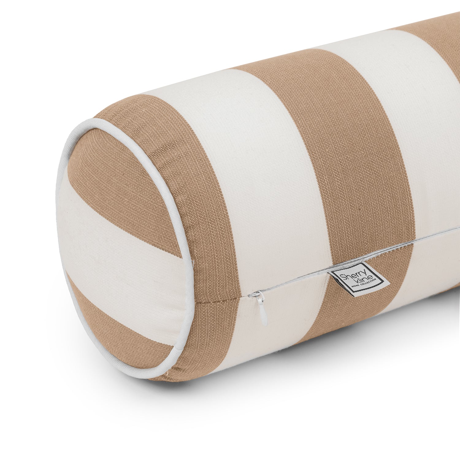 Sherry Kline Designer’s Choice Cabana Stripe Indoor/Outdoor Neckroll Bolster Pillow 9 Color Options