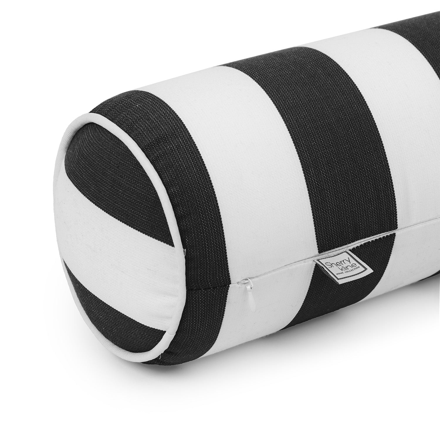 Sherry Kline Designer’s Choice Cabana Stripe Indoor/Outdoor Neckroll Bolster Pillow 9 Color Options